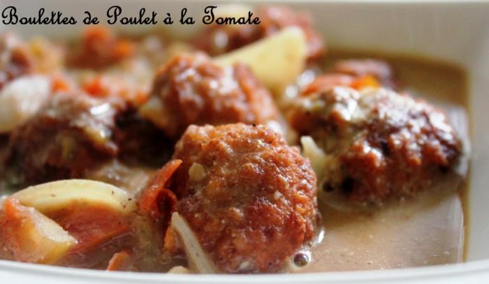 Boulettes de poulet à la tomate
