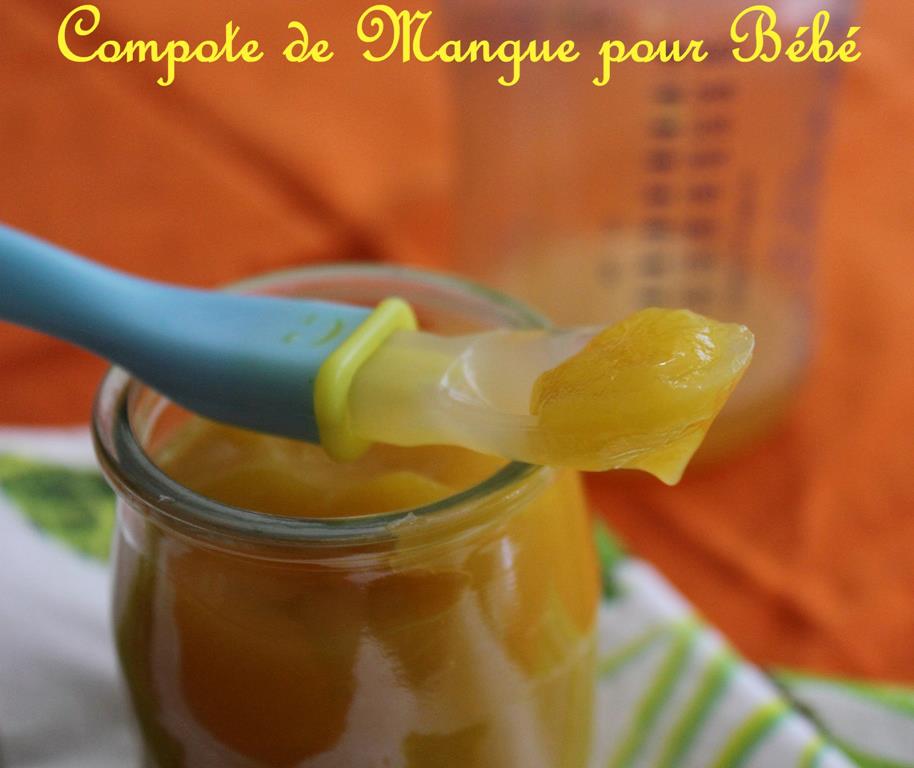 Compote de mangue pour Bébé