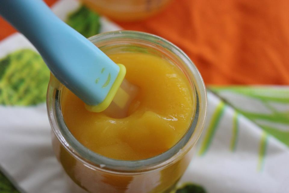 Compote de mangue pour Bébé