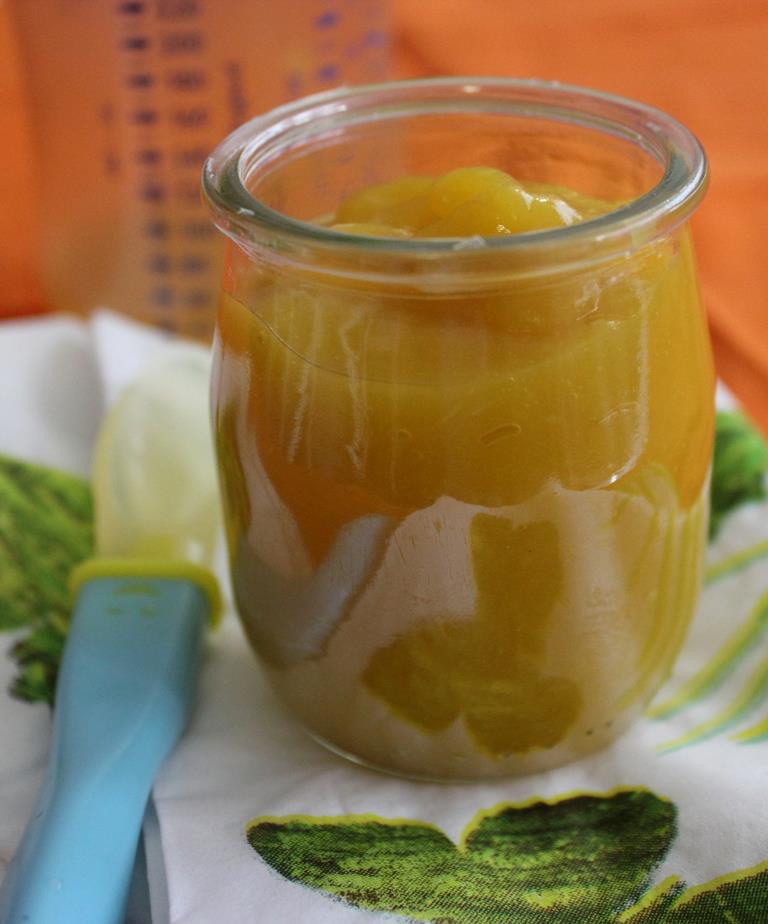 Compote de mangue pour Bébé