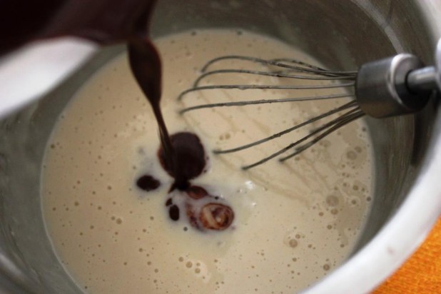 crêpes au chocolat et lait de coco