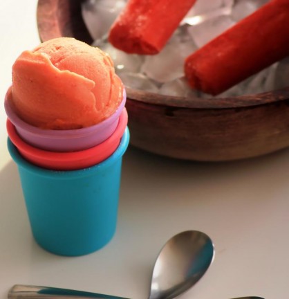 Sorbet Abricots framboises 