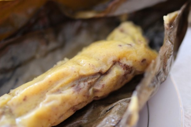 Le Nkonda (pain de manioc à la pâte d’arachide) 