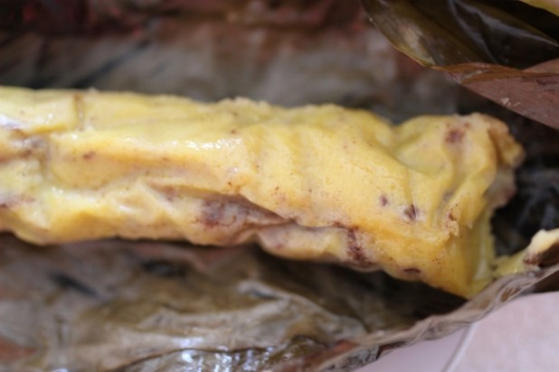 Le Nkonda (pain de manioc à la pâte d’arachide) 