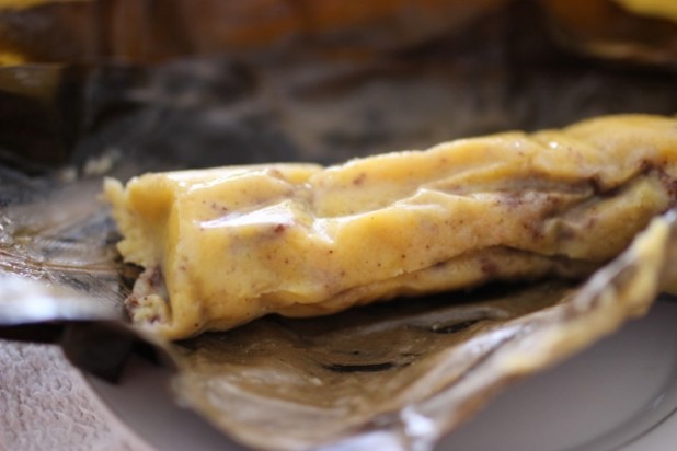 Le Nkonda (pain de manioc à la pâte d’arachide) 