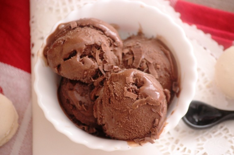 sorbet chocolat vanille