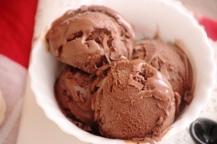 sorbet chocolat vanille