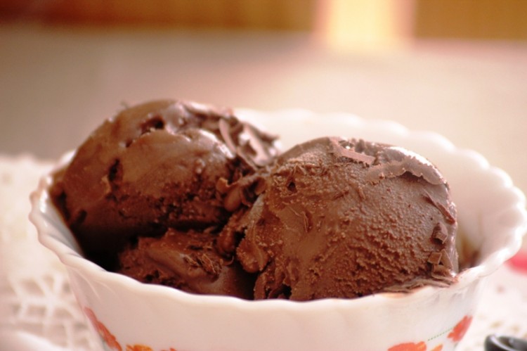 sorbet chocolat vanille