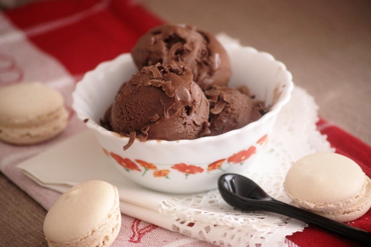 sorbet chocolat vanille