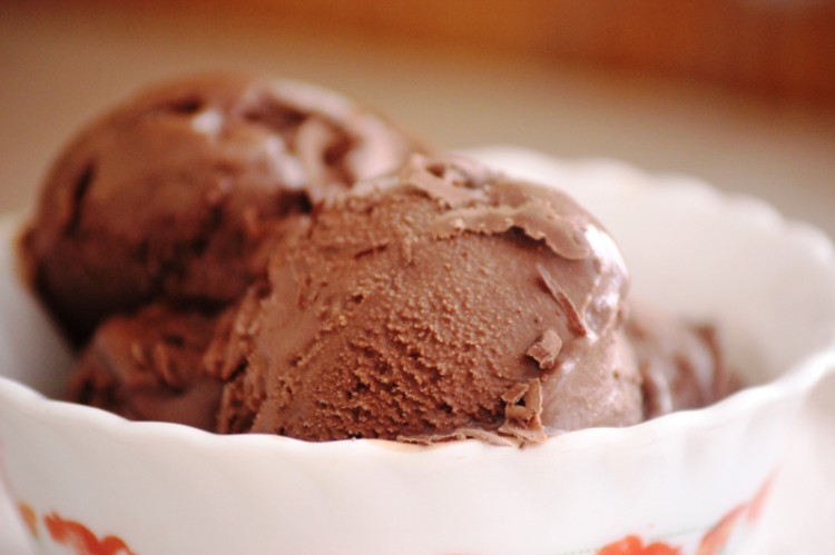 sorbet chocolat vanille