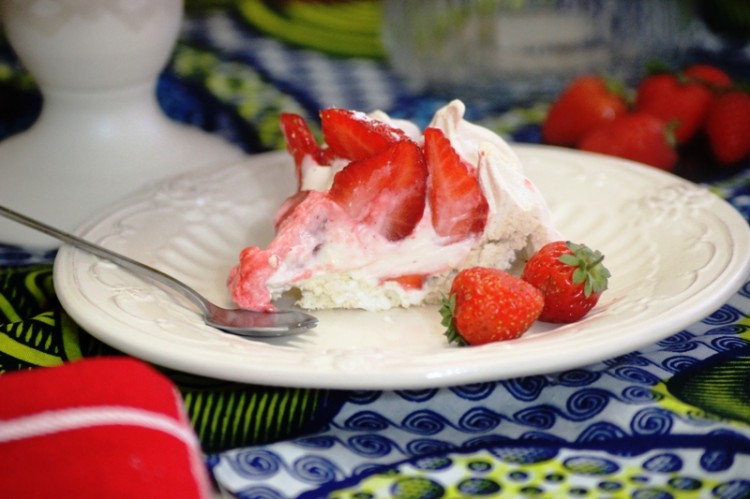 pavlova à la fraise