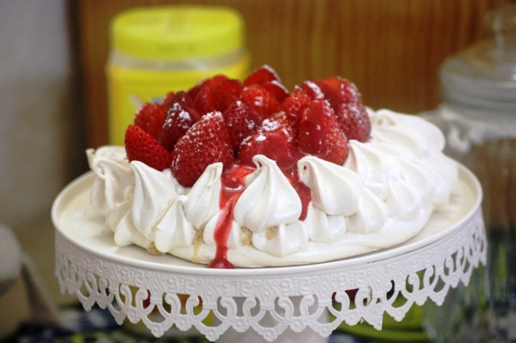 pavlova à la fraise
