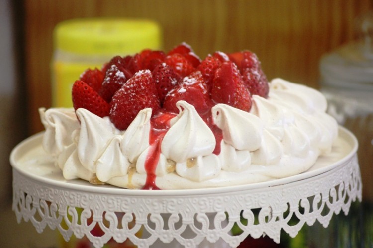pavlova à la fraise