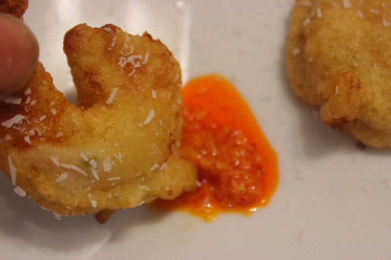 tempura de crevette au gingembre et citron vert 