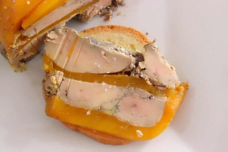 terrine de foie gras à la mangue