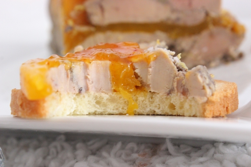 terrine de foie gras à la mangue