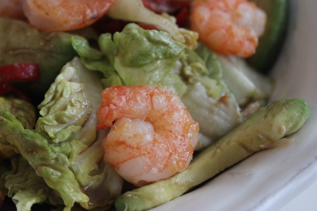 salade à l'avocat, pamplemousse et fruit de la passion 