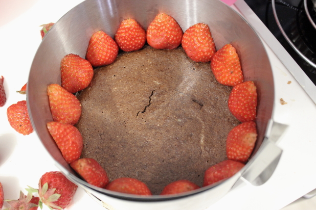 fraisier chocolat