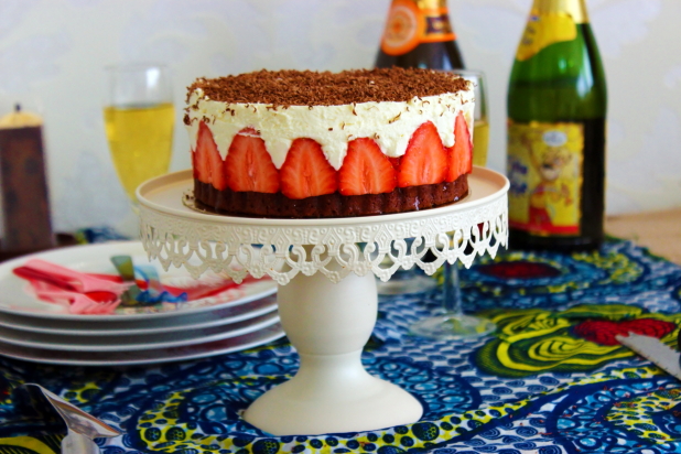 fraisier chocolat