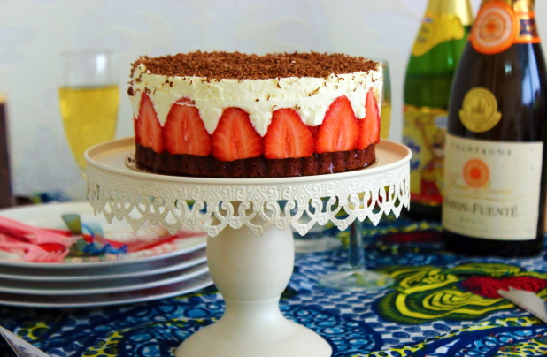 fraisier chocolat