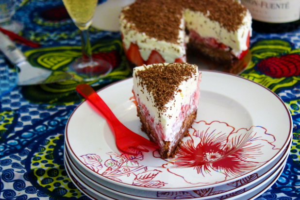 fraisier chocolat