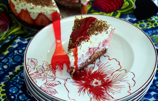 fraisier chocolat