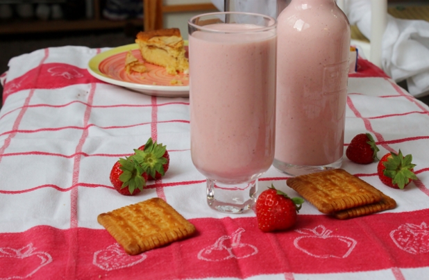 milkshake fraises et vanille 