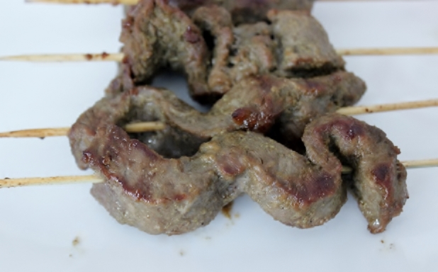 Brochettes de boeuf au cumin