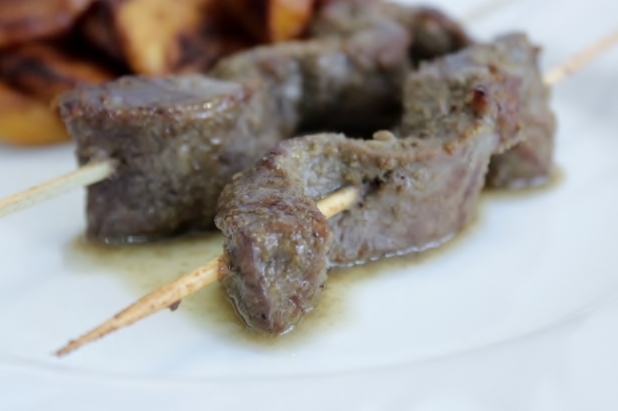 Brochettes de boeuf au cumin