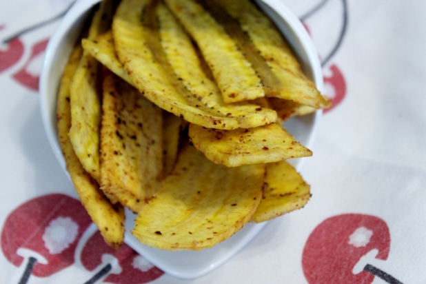 chips de plantain au piment d'espelette