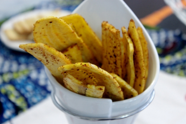 chips de plantain au piment d'espelette