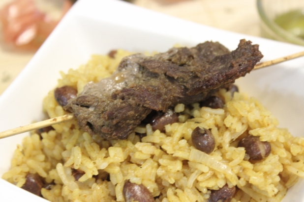 riz pilaf aux haricots rouges 