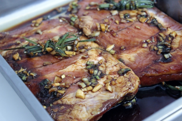 travers de porc à la citronelle