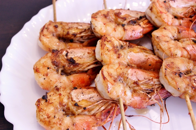 Brochettes de Gambas