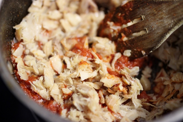 riz sauté à la morue