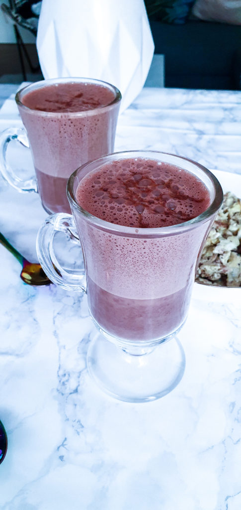 Chocolat chaud au kinder