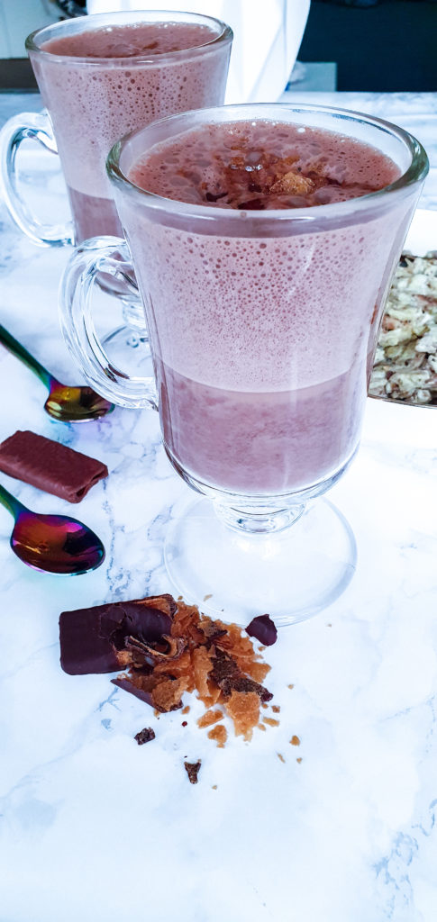 Chocolat chaud au kinder bueno