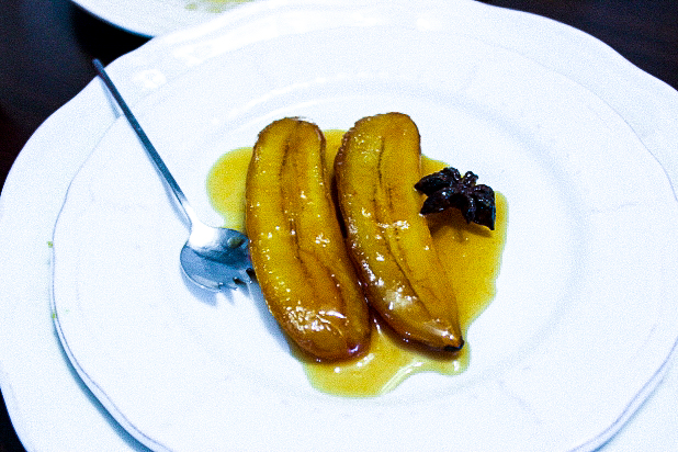 banane rôtie aux épices