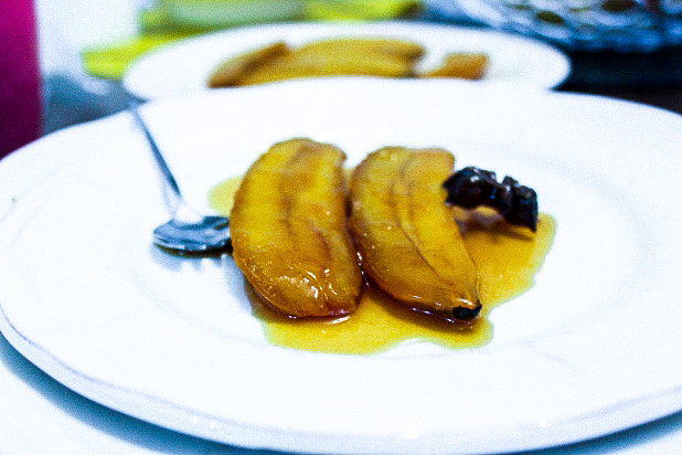 banane rôtie aux épices
