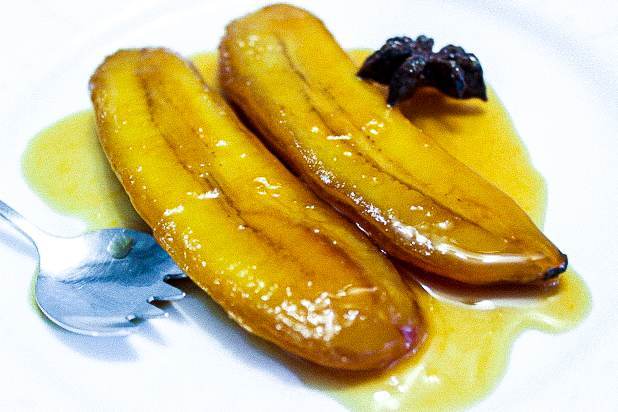 banane rôtie aux épices