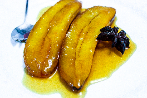 banane rôtie aux épices