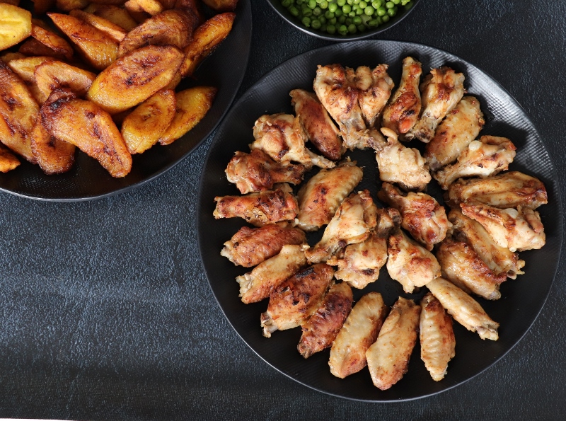 ailes de poulet ail et gingembre