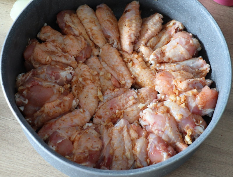 ailes de poulet ail et gingembre