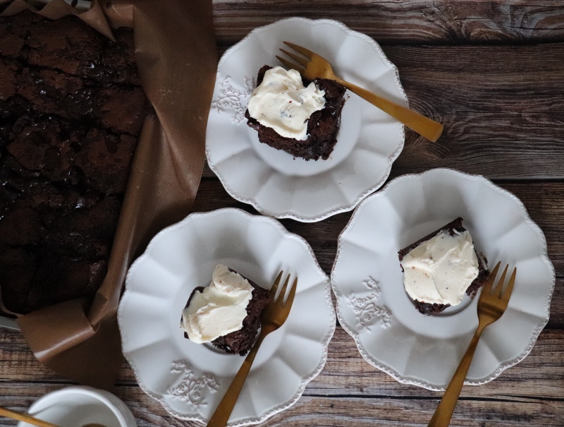brownie chocolat et mascarpone