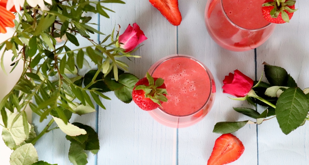 milkshake fraise et gingembre