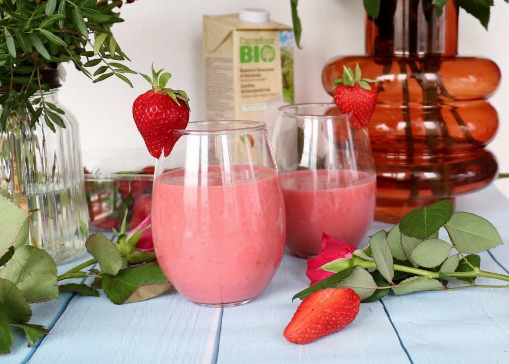 milkshake fraise et gingembre