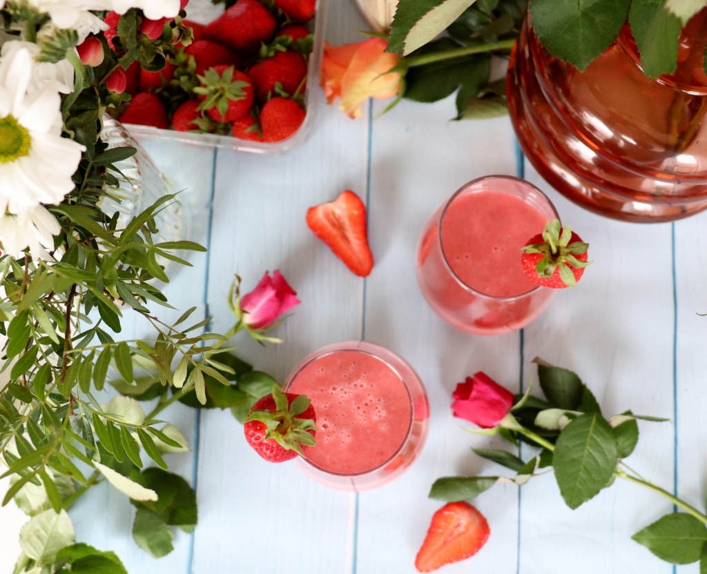 milkshake fraise et gingembre