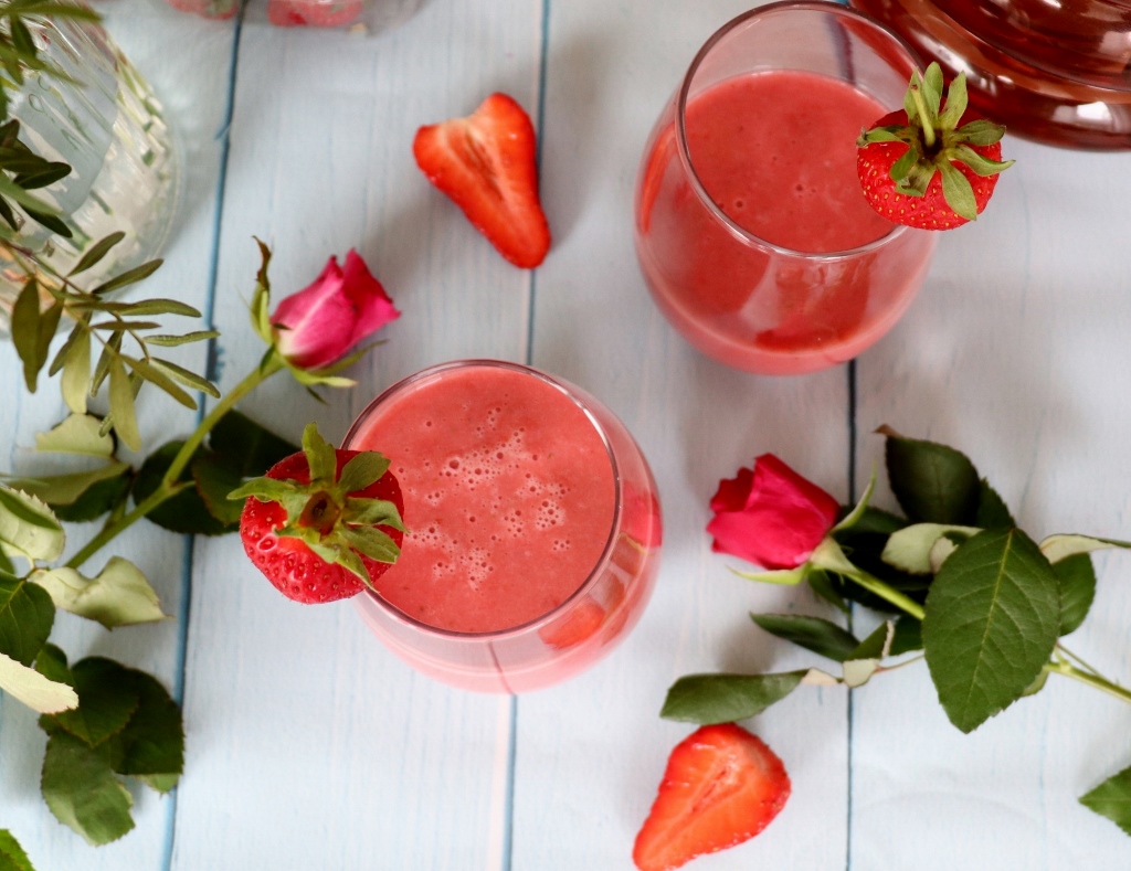 milkshake fraise et gingembre