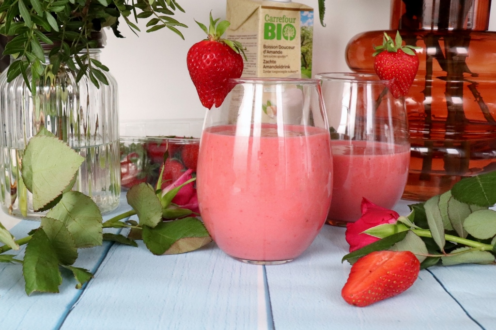 milkshake fraise et gingembre