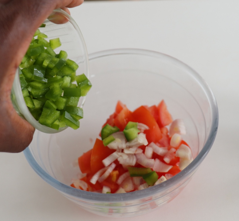 seletha ( salade de tomate éthiopien) 